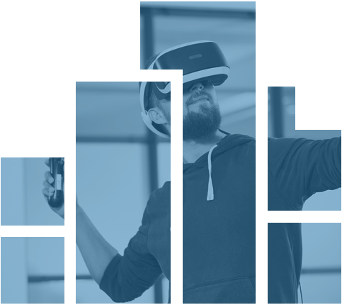 Logo mit VR-Brille