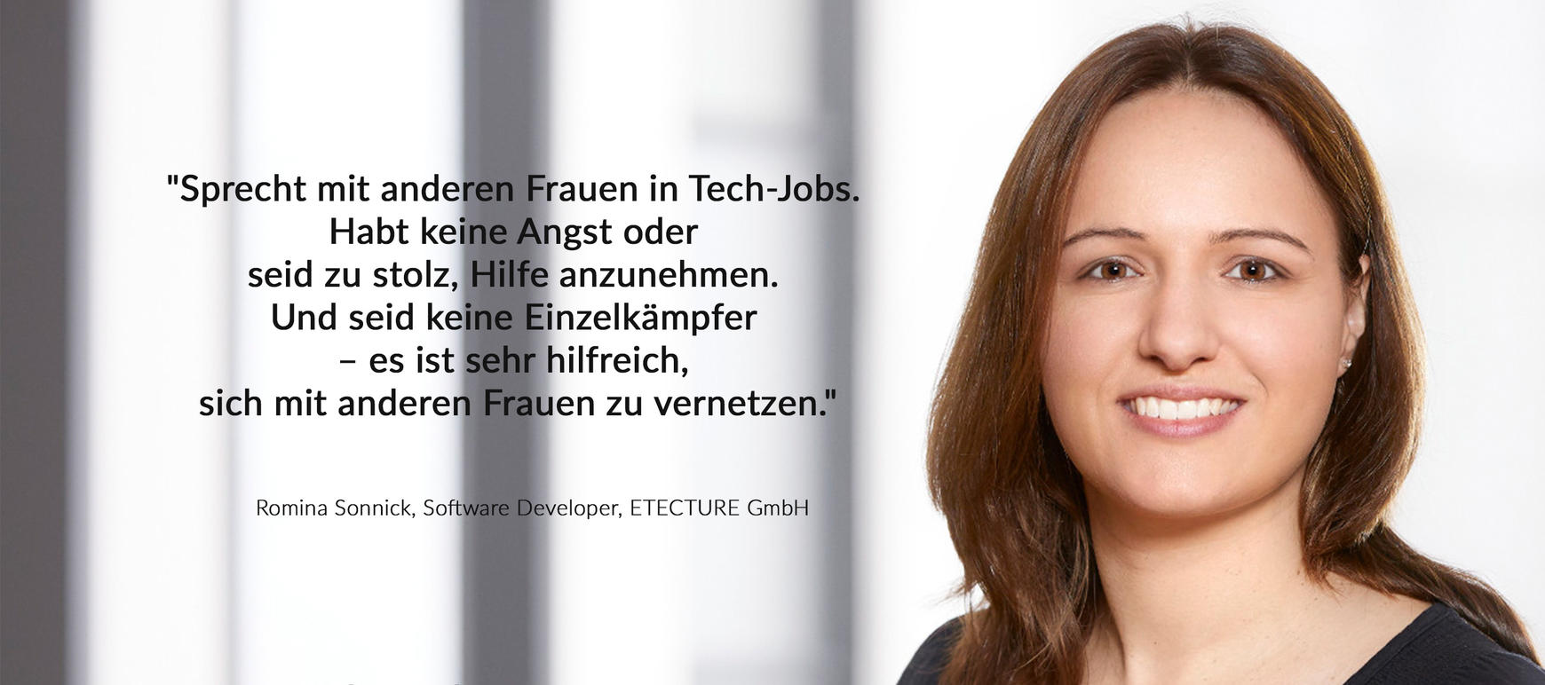 Romina Sonnick, Software Developer, Zitat Interview femmegineering