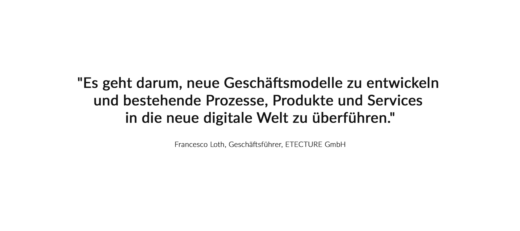 Francesco Loth ETECTURE